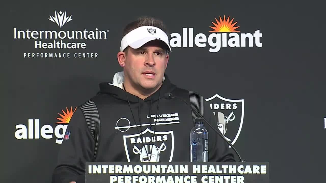 Raiders head coach Josh McDaniels on upcoming season