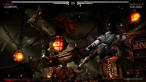 Mortal Kombat X: Scorpion (Ninjutsu) vs Sub-Zero (Cryomancer) - 1440p No Commentary