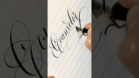 Calligraphy Words: counselor #caligrapghy #handwriting #calligraphystyles