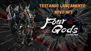 Live Four Gods testando o lançamento!! servidor SA1 #wemix #NFT