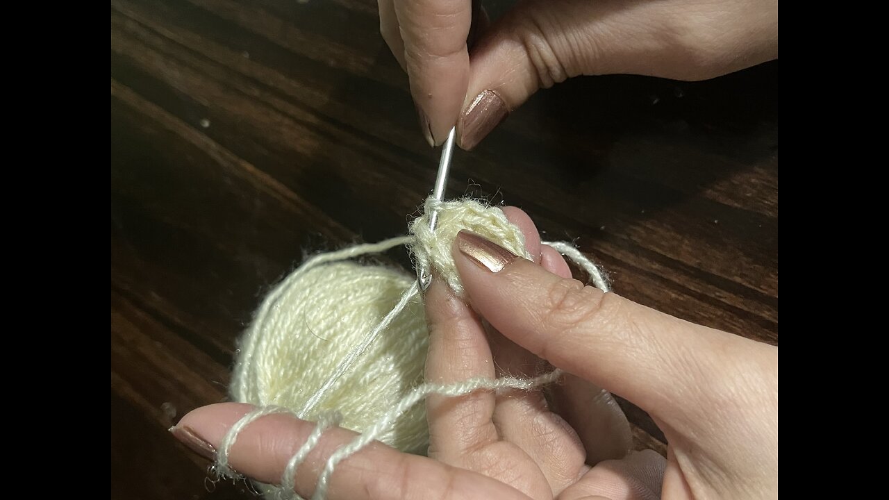 How to start flat circle ⭕️ tutorial for beginners#start crochet in round