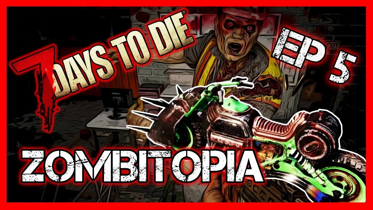 Surviving the Motorcycle Crafting Nightmare in 7 Days To Die ZOMBIOPIA