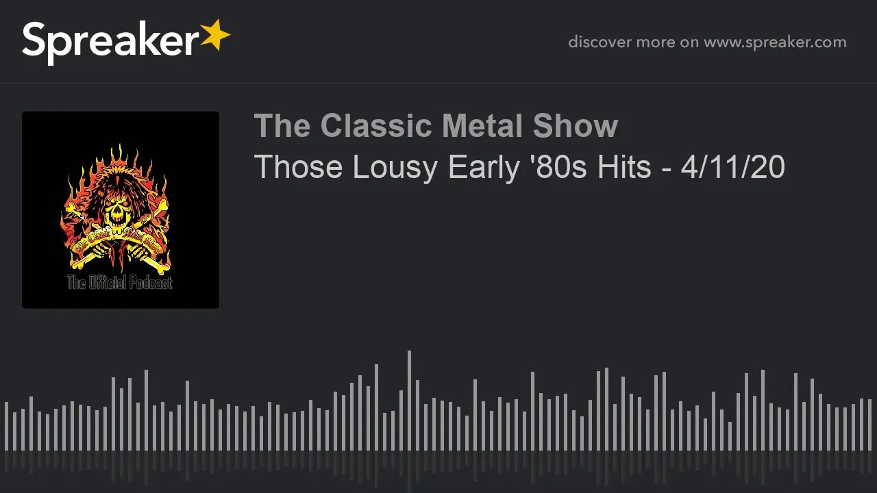 CMS HIGHLIGHT - Those Lousy Early '80s Hits - 4/11/20