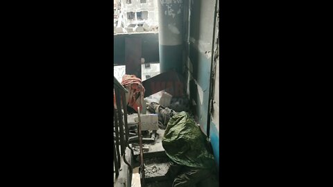 DPR people's militia sniper with ASVK rifle in the battles for Mariupol