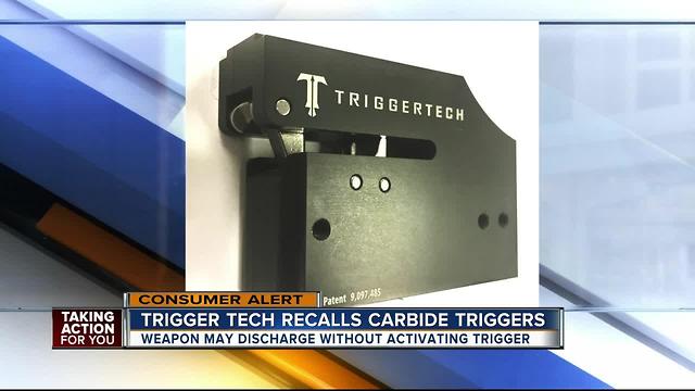 Crossbow triggers recalled due to injury hazard