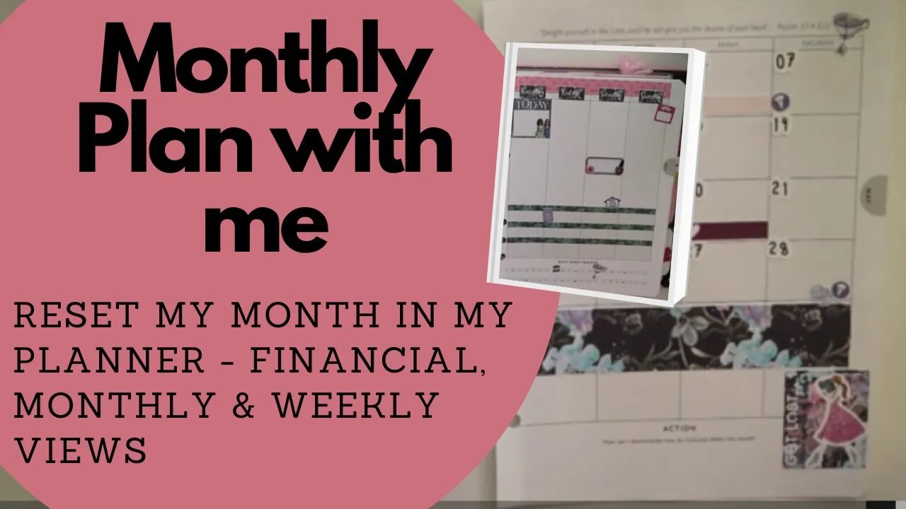 Plan with me - Monthly Reset in my Planner //Budget set up