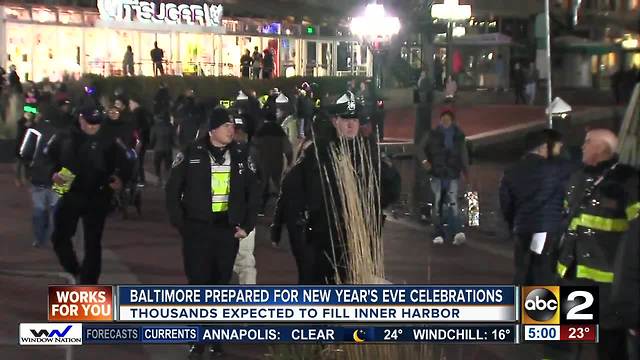 Baltimore prepared for New Year's Eve celebrations