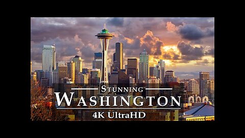 Washington State 🇺🇸 by Drone 4K HD 2023 | Flying over Stunning Skylines & Aerial Views - US Capital