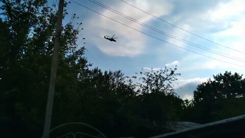 Lugansk direction The Ka 52 and Mi 28 helicopters flew to work