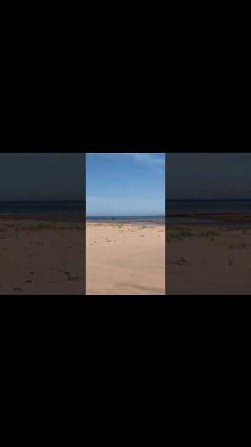 Walking on Brackley beach Canada