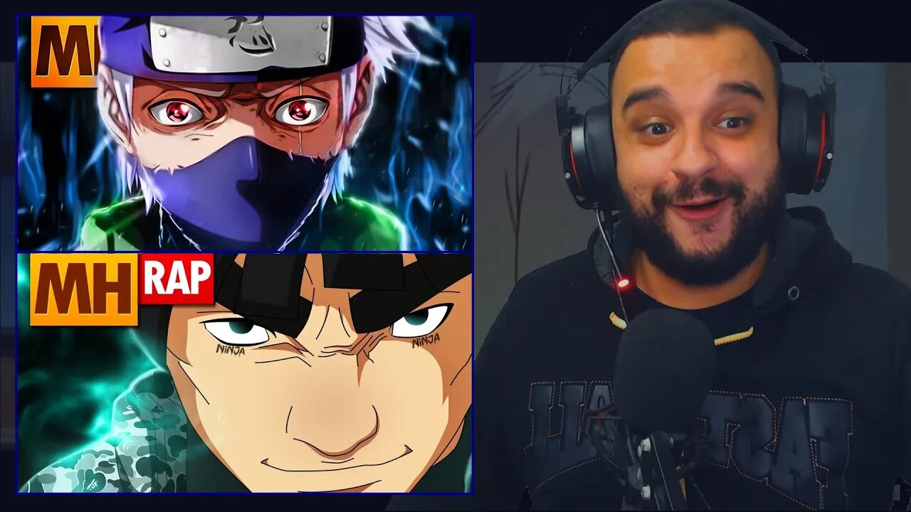 (DOUBLE REACT) Tipo Kakashi 👁| Tipo Maito Gai 🍀 (Naruto) | Style Trap | Sidney Scaccio | MHRAAP