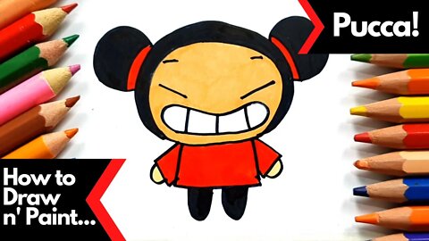 How to draw and paint Pucca