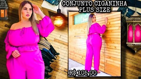 🛑 CONJUNTO MODA PLUS SIZE CIGANINHA