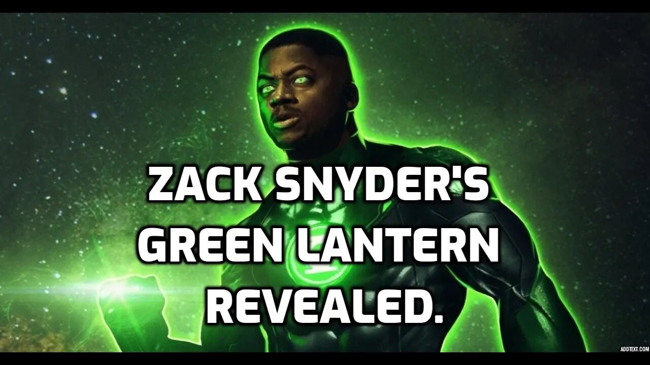 ZACK SNYDER GREEN LANTERN REVEALED - GREEN LANTERN JOHN STEWART ACTOR REVEAL - NINJA KNIGHT