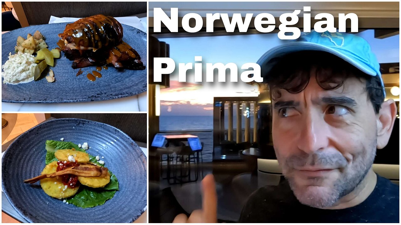 Texas Q Dinner | Icon OTS Chat | Drink Holder Fail | Room Service Breakfast | Norwegian Prima