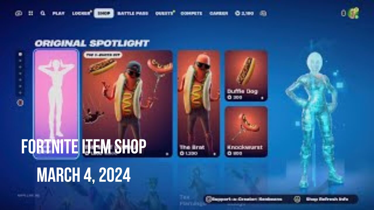 Fortnite Item Shop|March 4, 2024(Literally Same Shop)