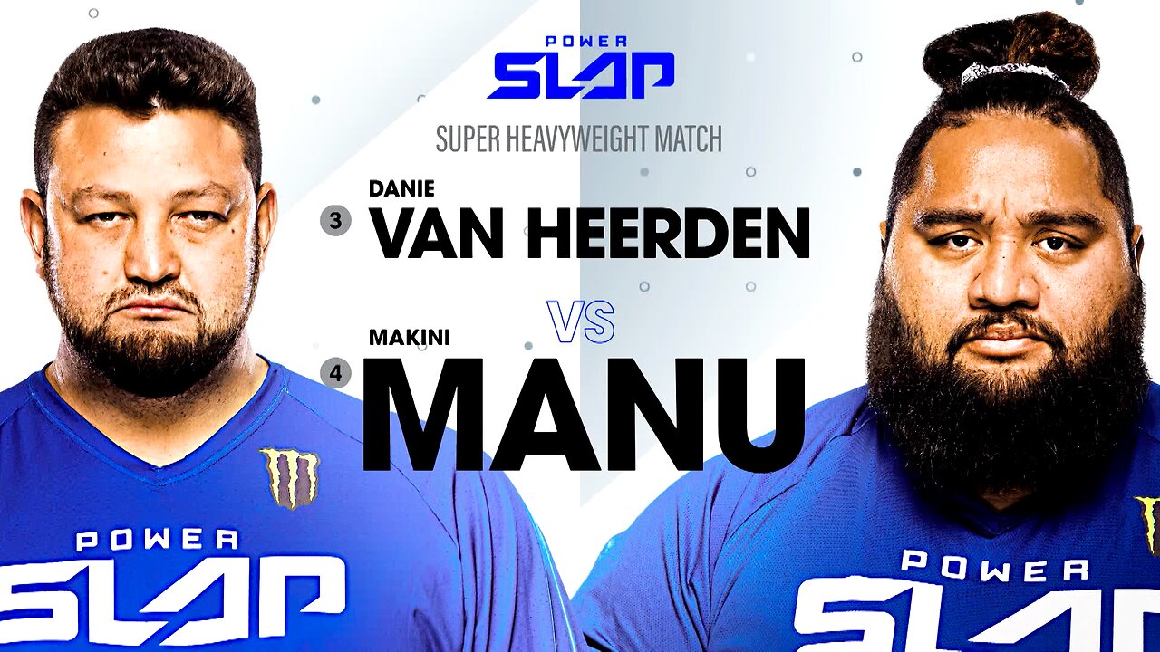 Super Heavyweights Land Massive Slaps | Danie Van Heerden vs Makini Manu Power Slap 6 Full Match