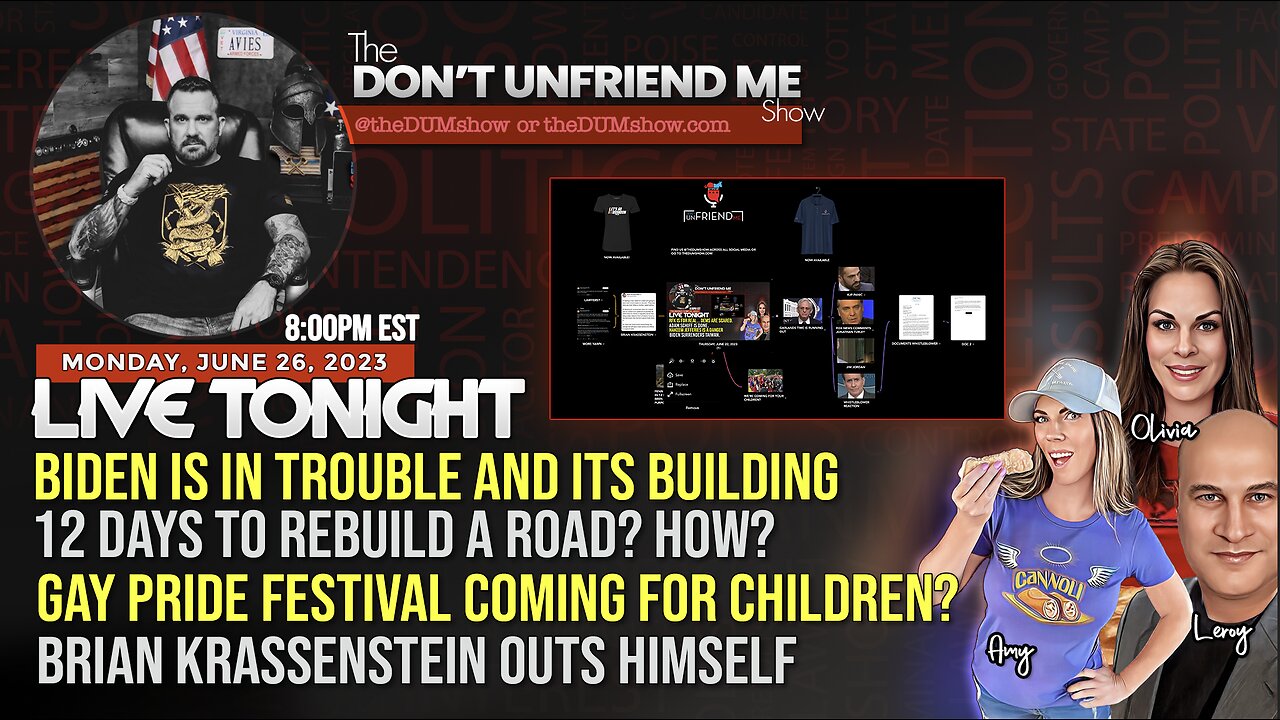 Tonight 8PM Eastern: The Don’t Unfriend Me Show Live!