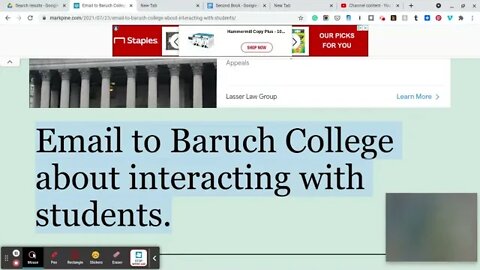 Opinion: Email to Baruch College about interacting with students. Part 2.