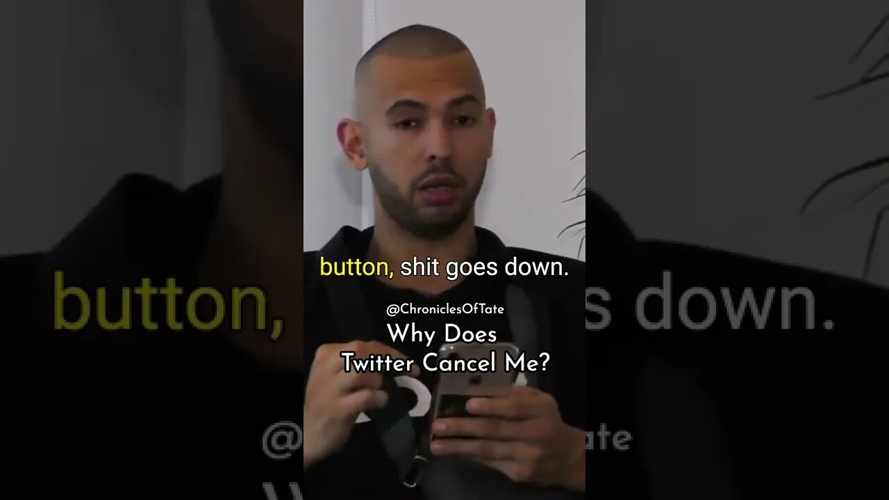 Why Twitter Keeps Cancelling Andrew Tate #Trending #AndrewTate #CobraTate