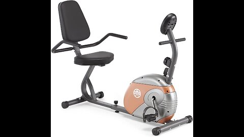 Marcy Recumbent Exercise Bike with Resistance ME-709