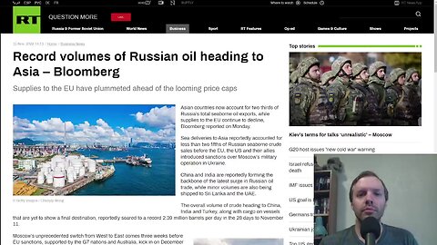 Record volumes of Russian oil heading to Asia