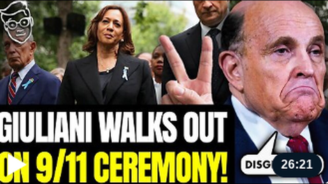 Mayor Rudy Giuliani LEAVES 9/11 Ceremony After Kamala DISGRACES Victims Memory| “I Could NOT Stay!”