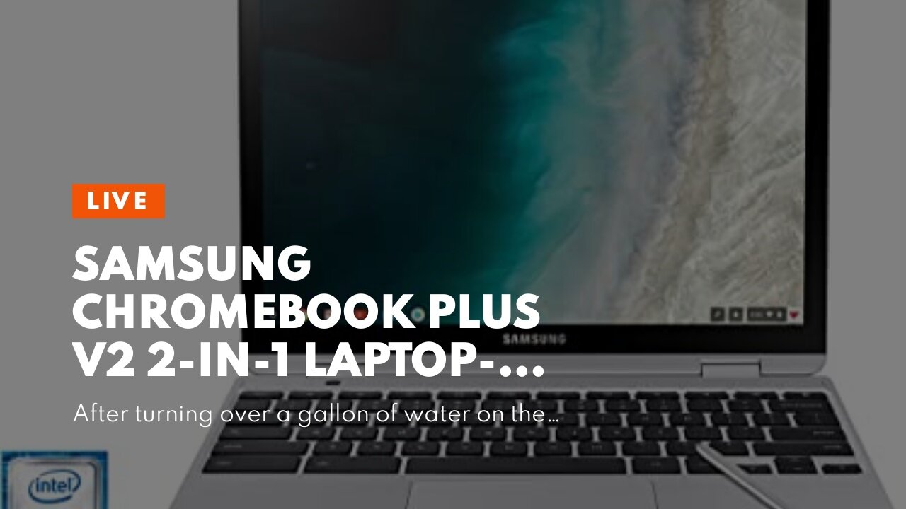 Samsung Chromebook Plus V2 2-in-1 Laptop- 4GB RAM, 64GB eMMC, 13MP Camera, Chrome OS, 12.2", 16...