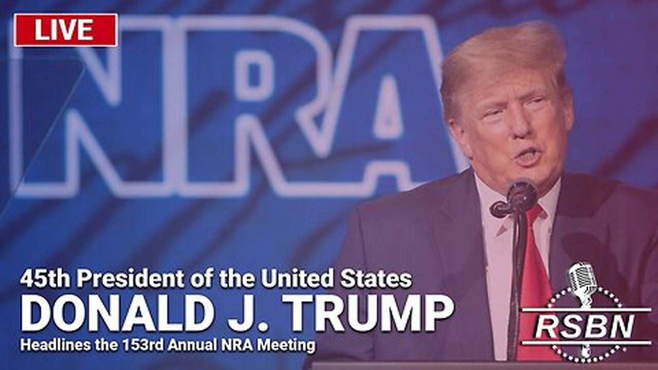 Trump | President Trump Speaks At 153rd NRA Meeting 5/18/24 | Join Eric & Lara Trump, General Flynn, Alina Habba, Kash At June 7-8 Detroit ReAwaken Tour (118 Tix Remain) | Text for Tix 918-851-0102