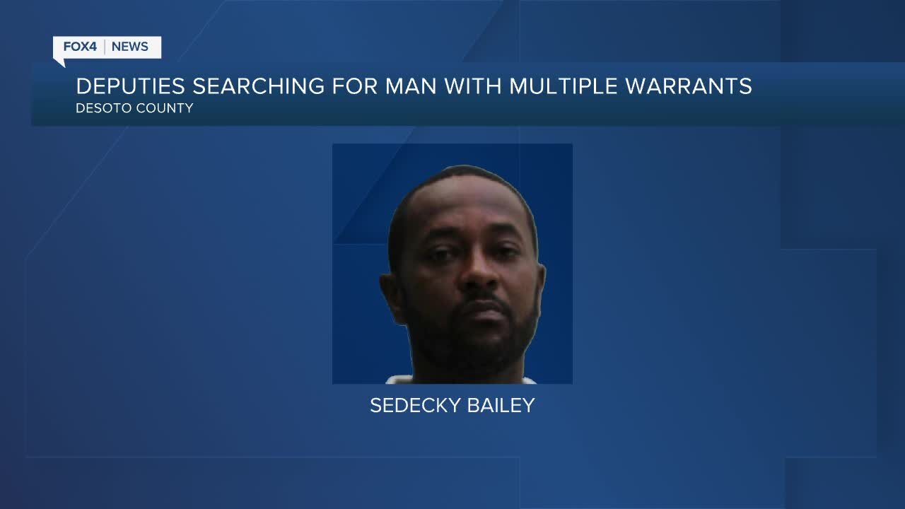 DeSoto Sheriff's office looking for man facing multiple warrants