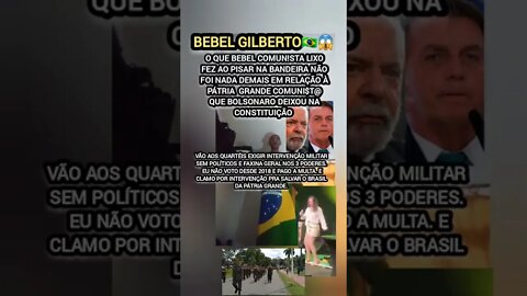 Bebel Gilberto pisa na🇧🇷Bandeira! Nada demais em relação à PATRIA GRANDE!NÃO COMENTA BESTEIRA/APAGO