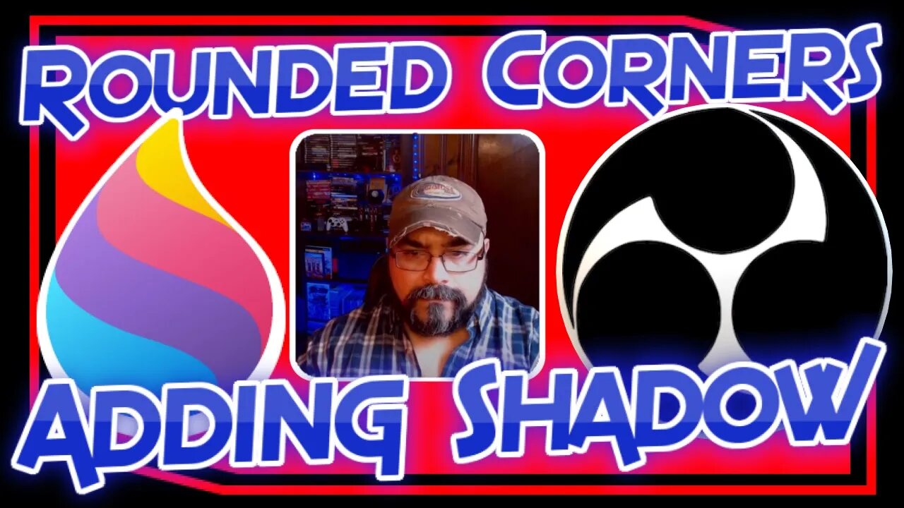 OBS Studio | Webcam rounded corners 📸 (PLUS shadow StreamFX plugin required) - Alternative to Nutty