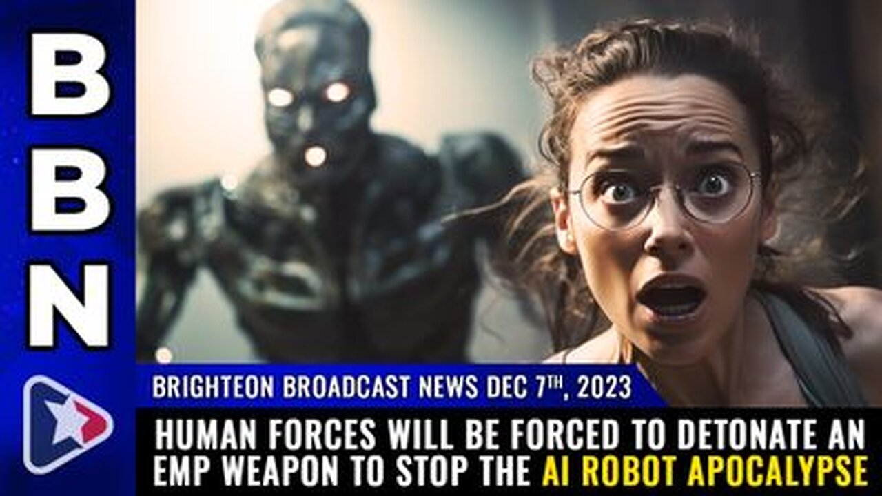 12-07-23 BBN - Human Forces Will Be Forced to DETONATE an EMP WEAPON to Stop the AI Robot Apocalypse