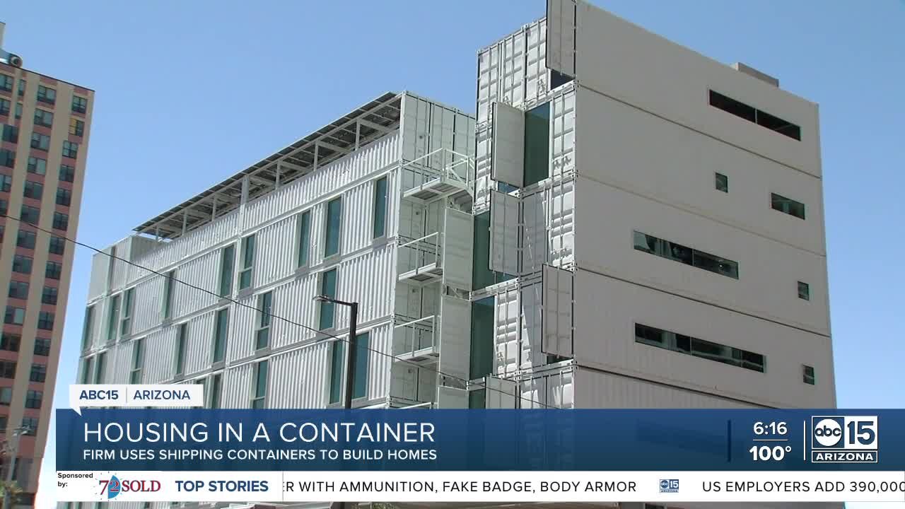 Firm uses shipping containers to build homes