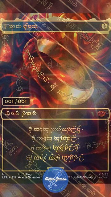 The One Ring card has been found! #mtg #onering #wotc #lotr