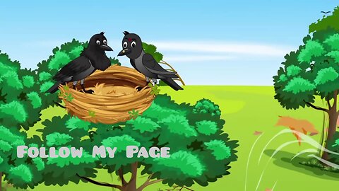 Kalo Kawua or Kauwi ka Ghar toophan main toot gya Hindi cartoon story