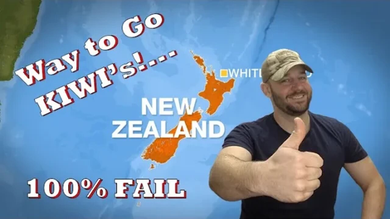 New Zealand just proved it 100%... Gun Control does not work!...