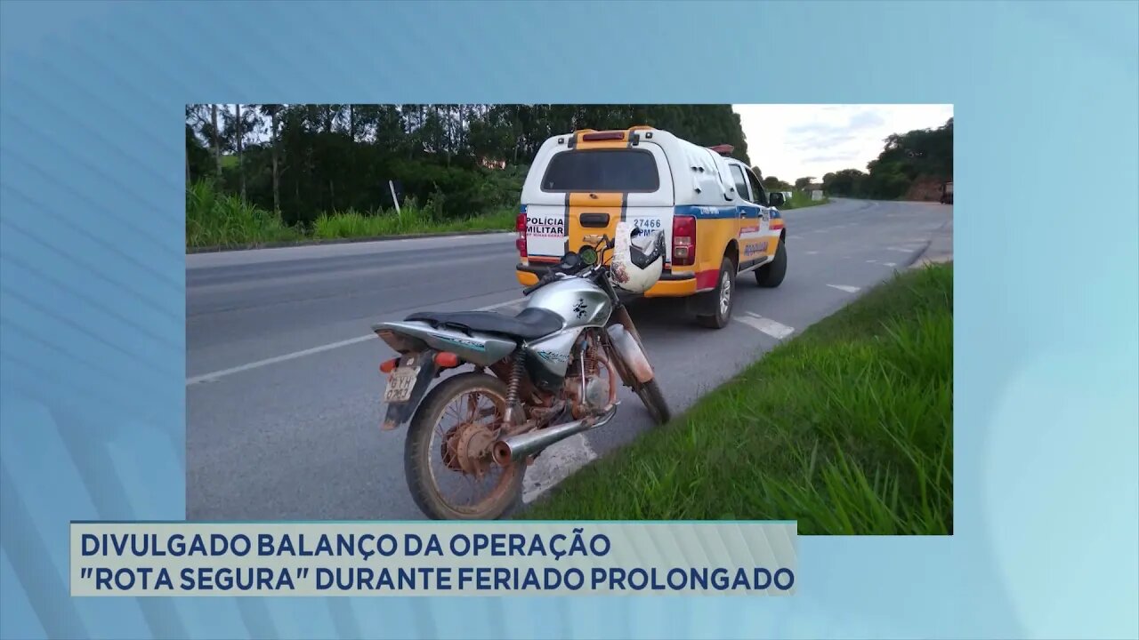 Divulgado balanço da operação "Rota Segura" durante feriado prolongado