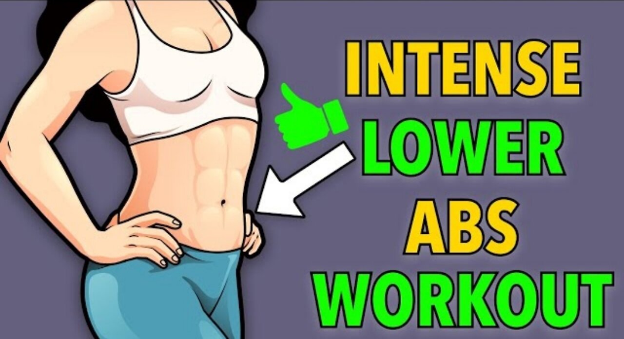 INTENSE LOWER ABS WORKOUT - EXERCISE TO REDUCE HANGING BELLY FAT