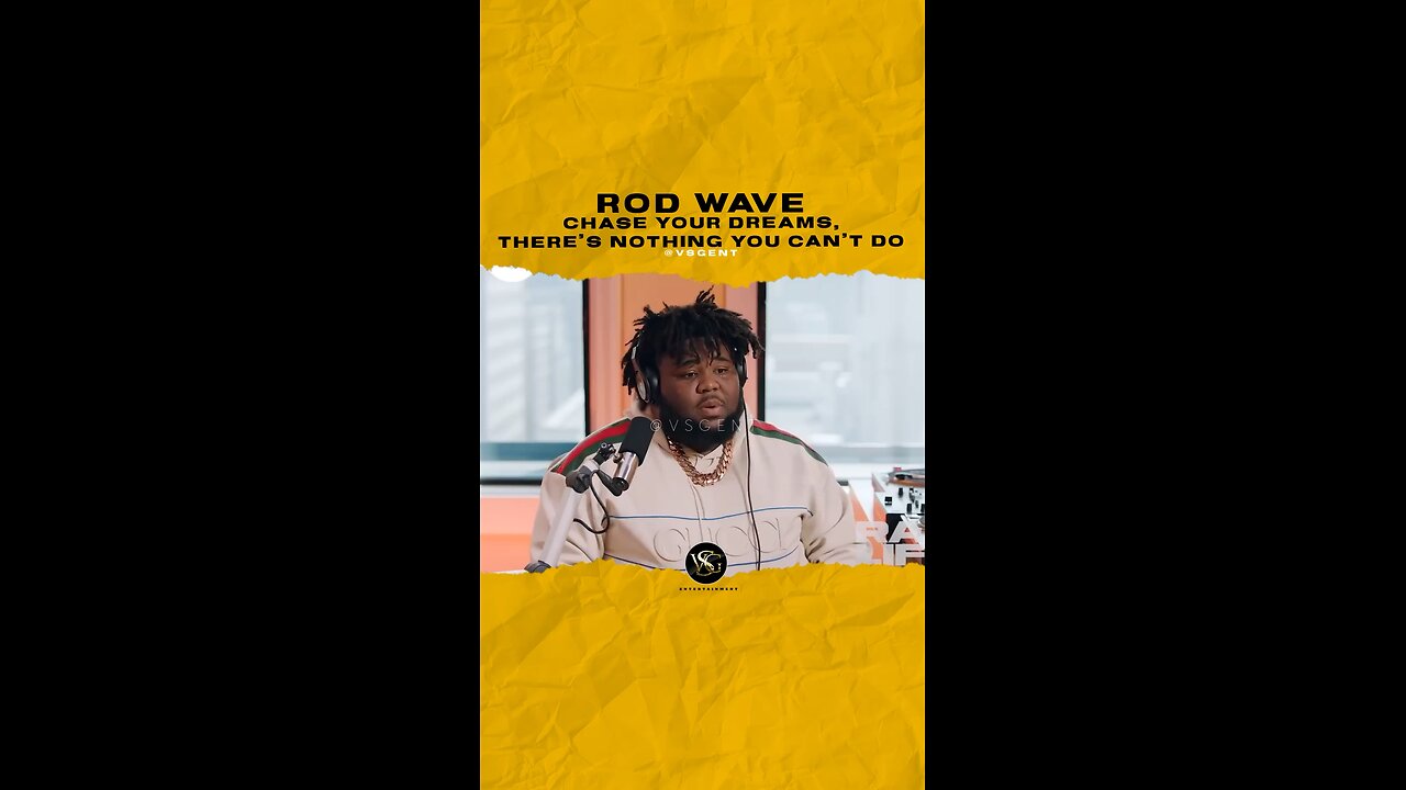 @rodwave Chase your dreams, there’s nothing you can’t do