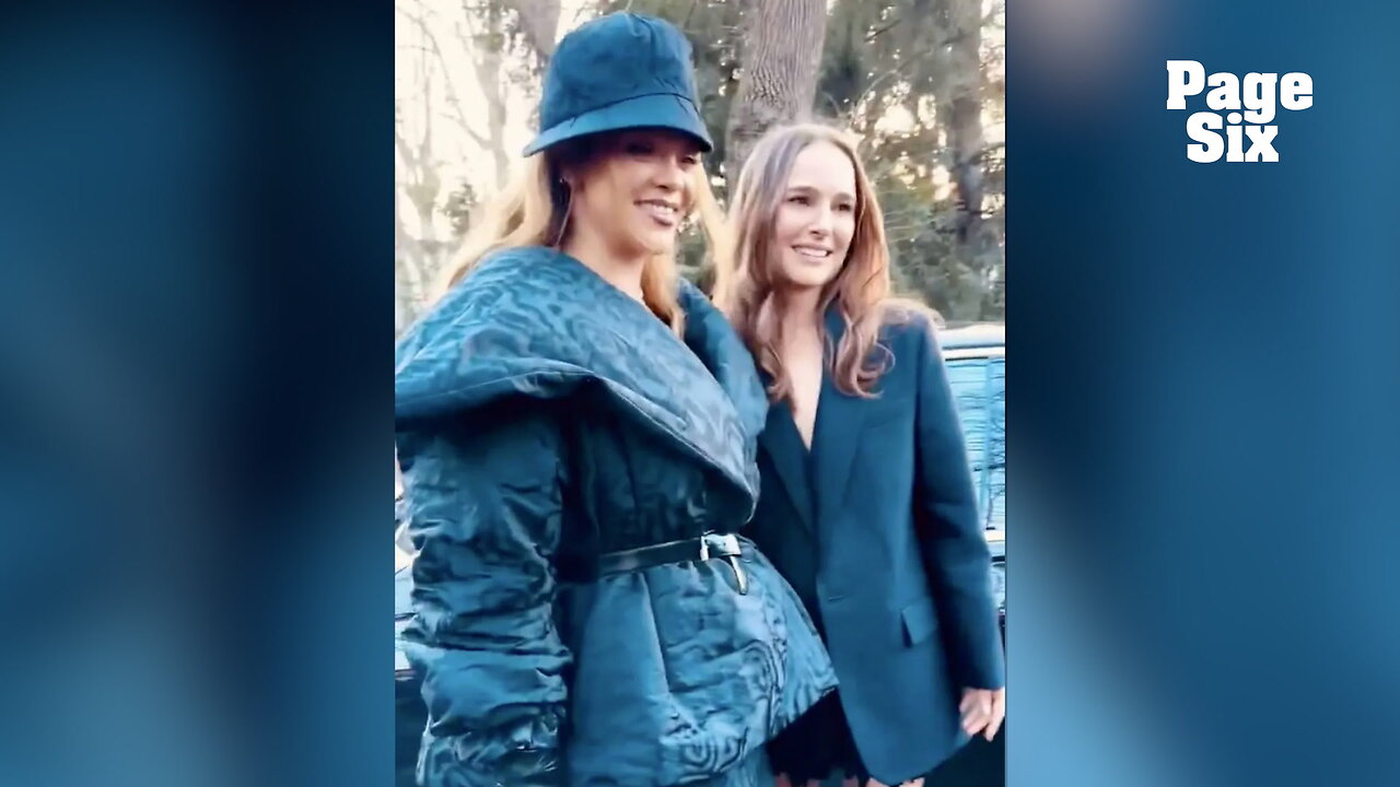 Rihanna fangirls over Natalie Portman at Paris Fashion Week