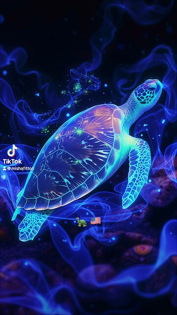 Psychedelic Turtles Midjourney Prompt