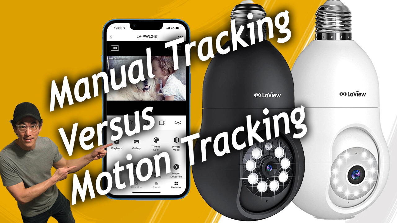 LaView Security Bulb Camera - Quick Look at Manual Tracking Versus Motion Tracking, Product Links