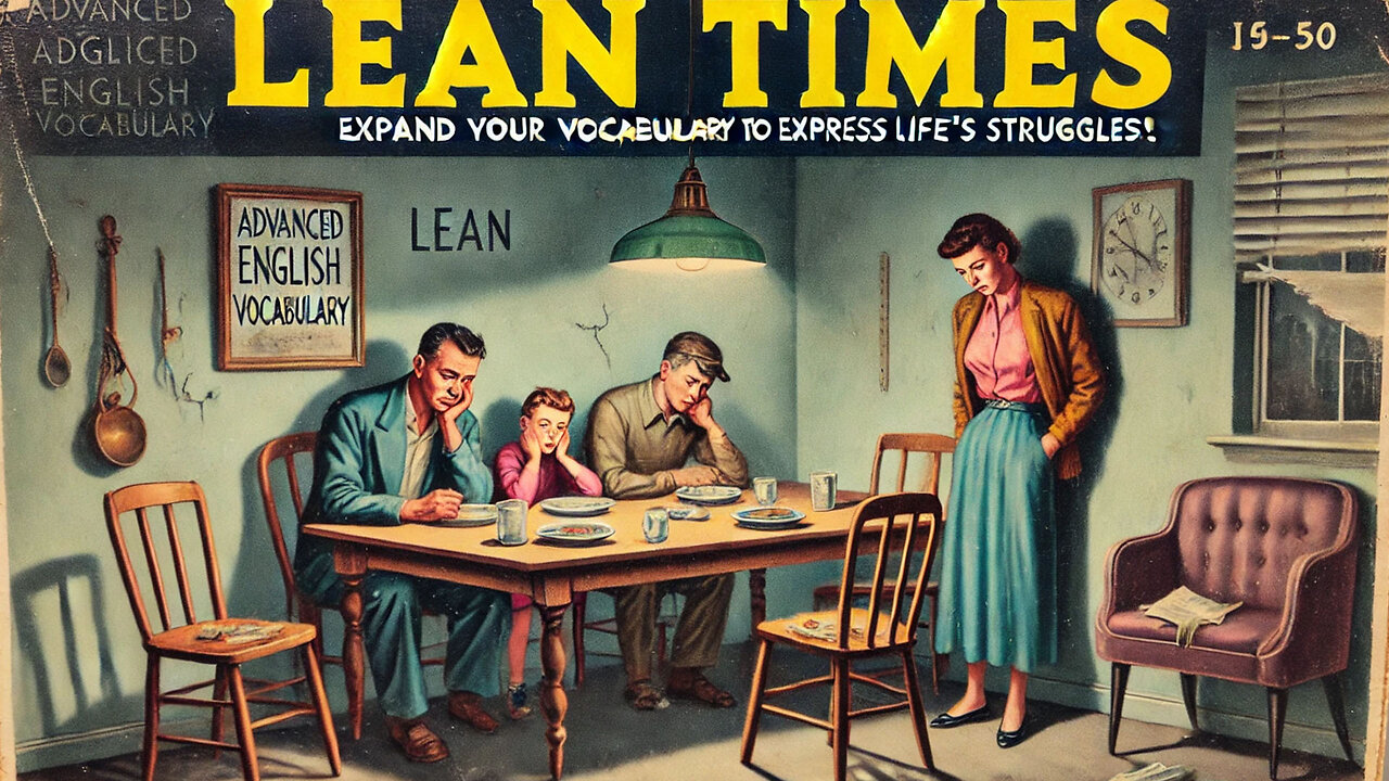 Vocabulary and Pronunciation "LEAN TIMES" Advanced English