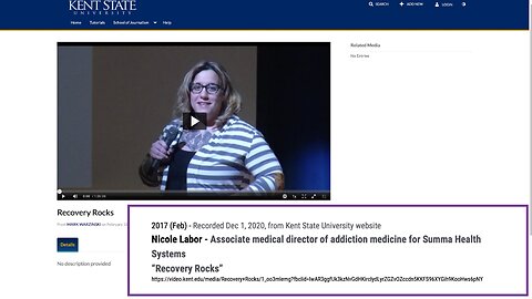 2017 (Feb) Kent State U presentation - Nicole Labor - "Recovery Rocks"