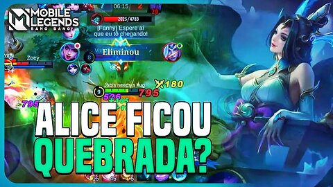 O EMBLEMA BÁSICO DEIXOU A ALICE TOTALMENTE BUGADA KKKKKK | MLBB