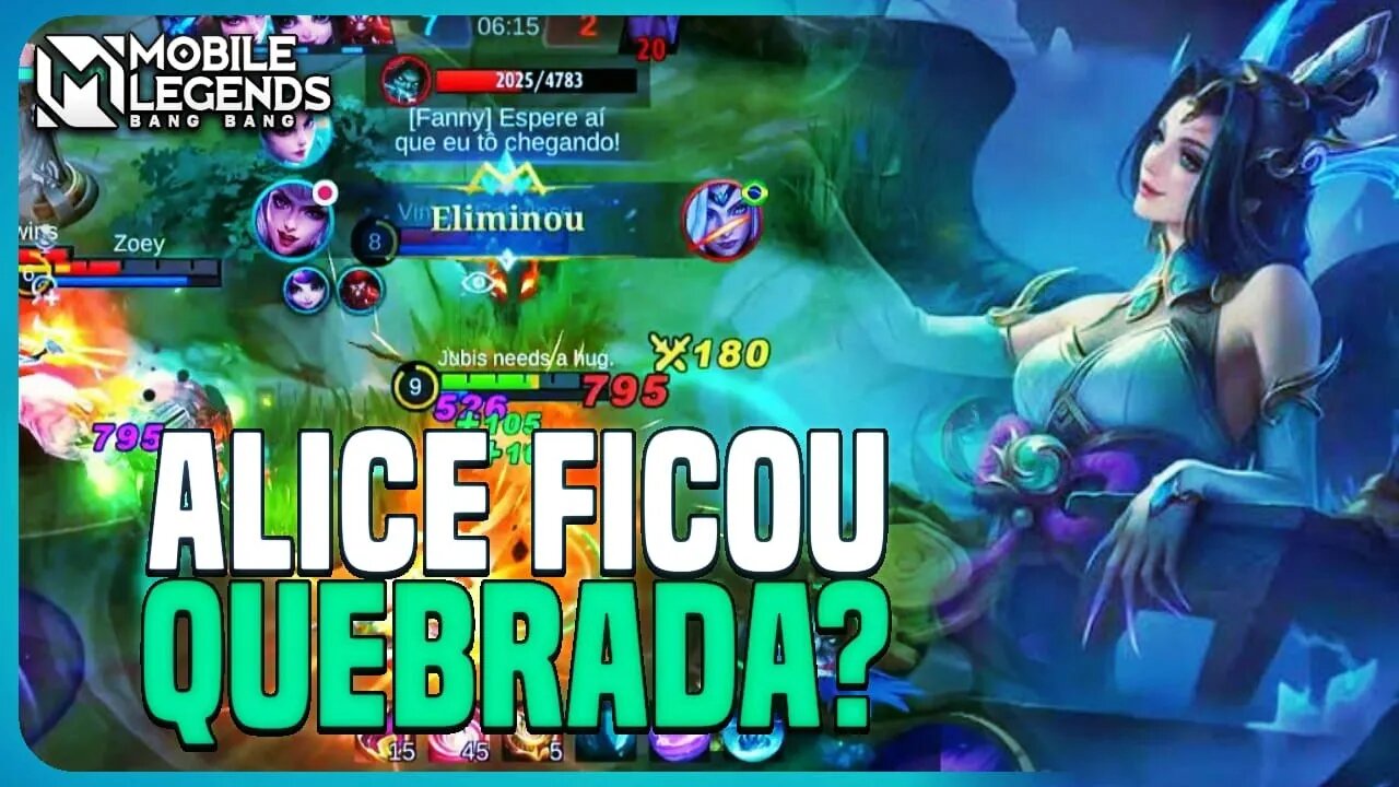 O EMBLEMA BÁSICO DEIXOU A ALICE TOTALMENTE BUGADA KKKKKK | MLBB