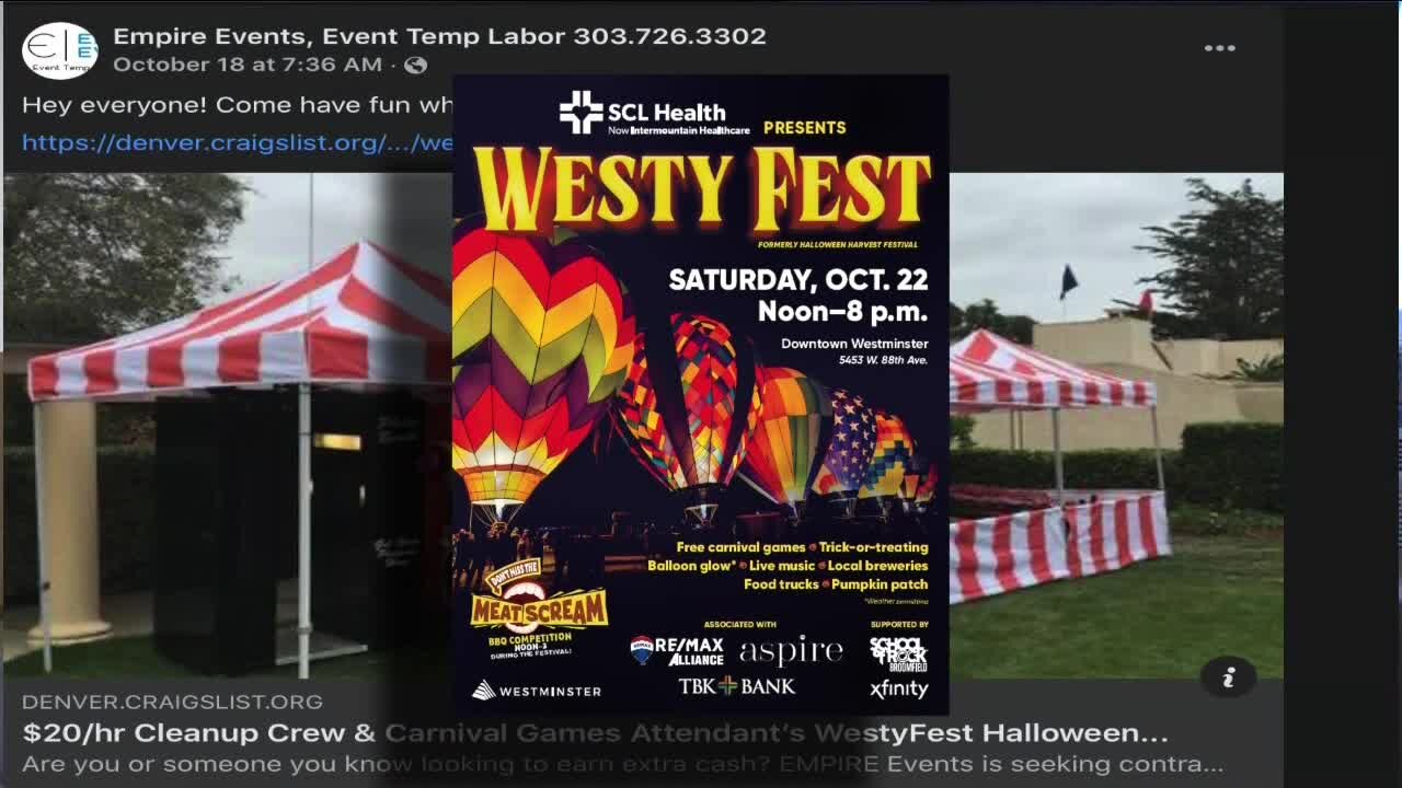 City of Westminster cutting ties with vendor after some WestyFest workers remain unpaid