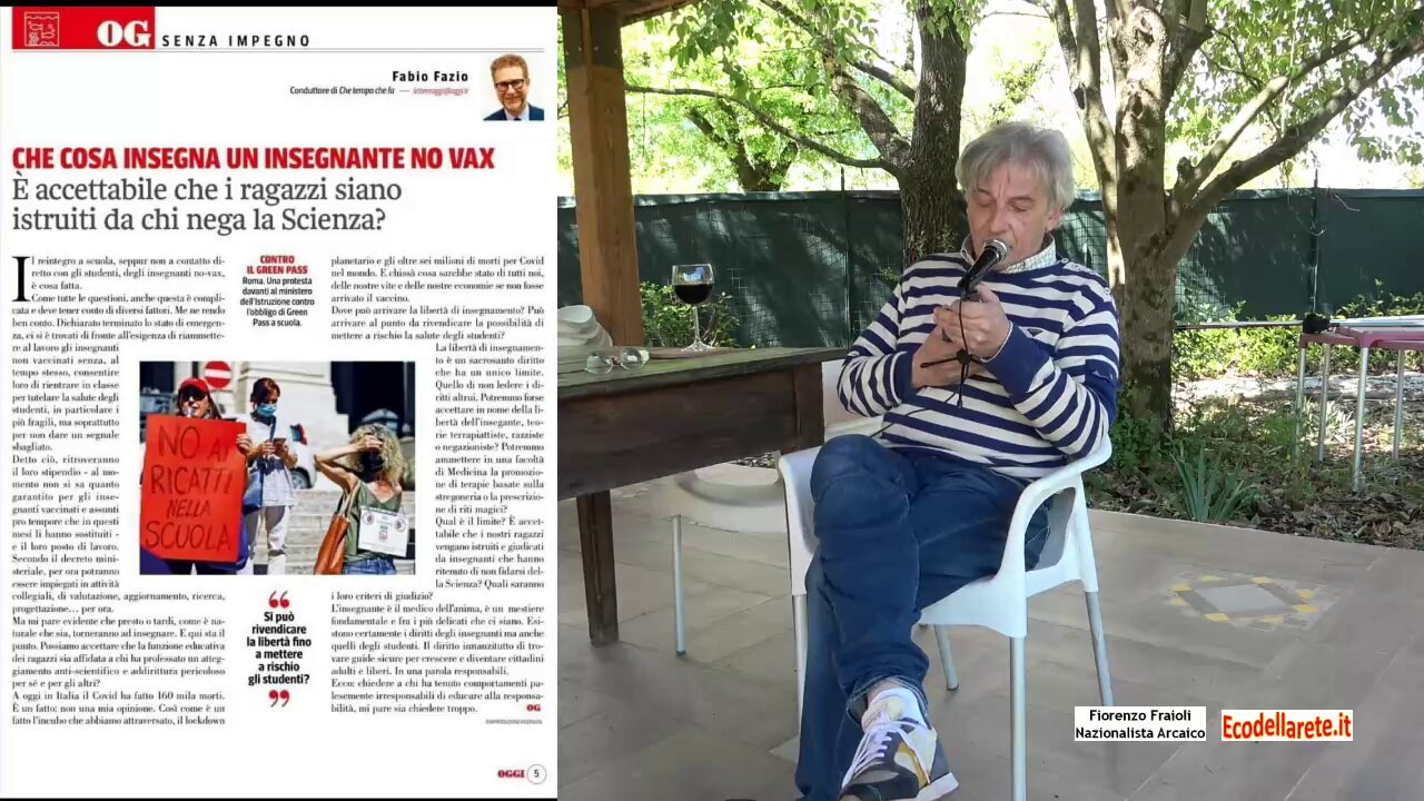 Cosa insegna un insegnante no vax?