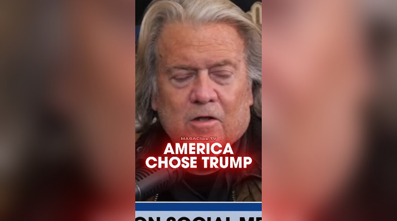 Steve Bannon: America Chose Trump, Not Leftists Swamp Creatures